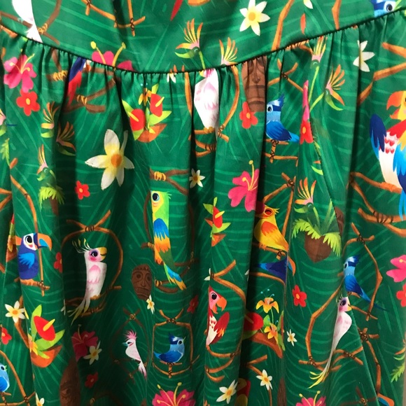 Disney Parks The Dress Shop Enchanted Tiki Room Birds Womens Dress Retired 3X - Picture 3 of 8